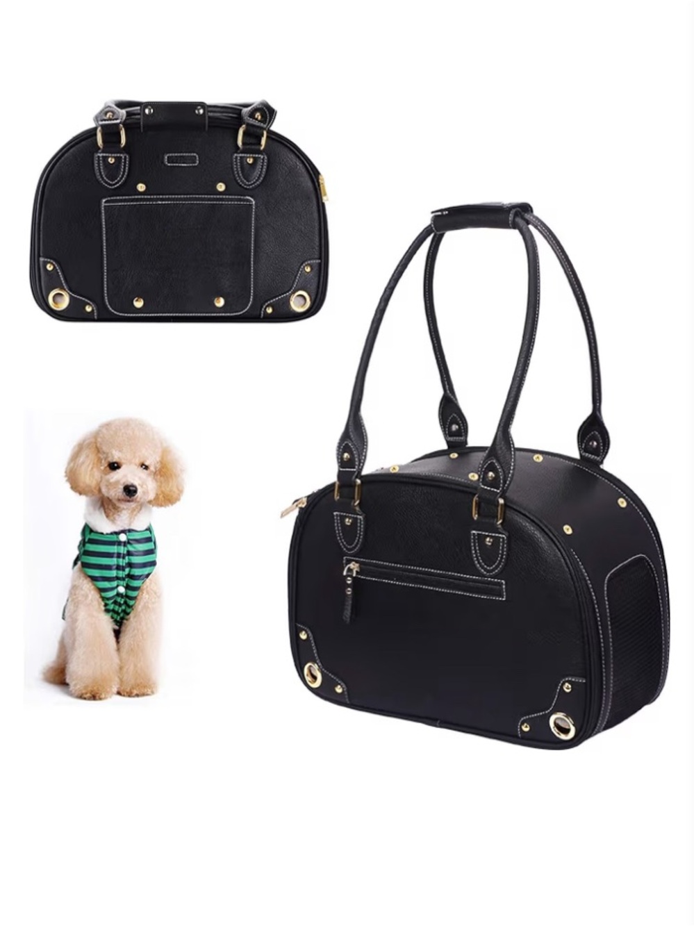 Black elegant Pet Carrier , TSA approved